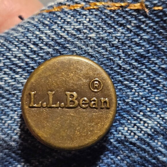 L.L. Bean Women's high rise Lined Jeans Blue 8 MT Cabincore Gorpcore Trail Fit - Picture 14 of 16